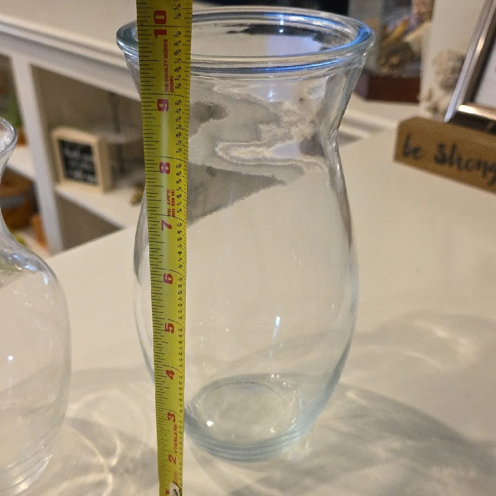 Elegant Clear Glass Vase Set